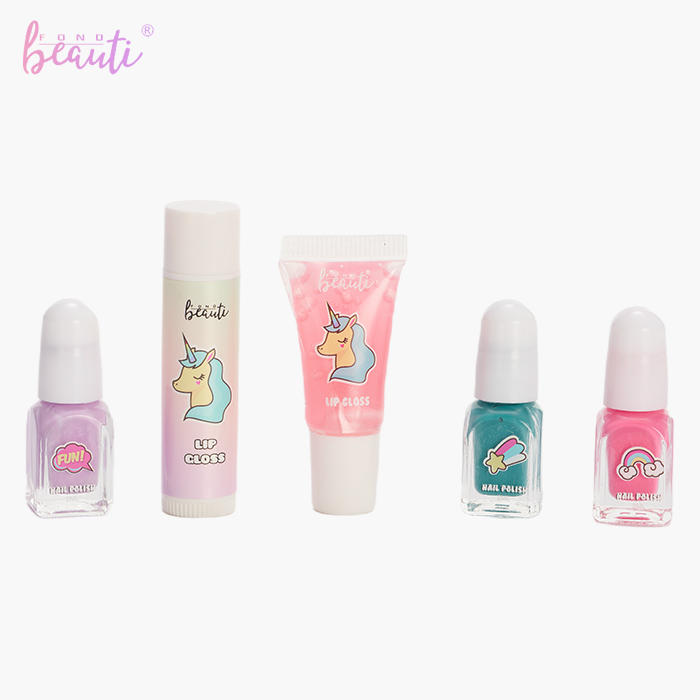 Children's water-based nail polish wardrobe toy set