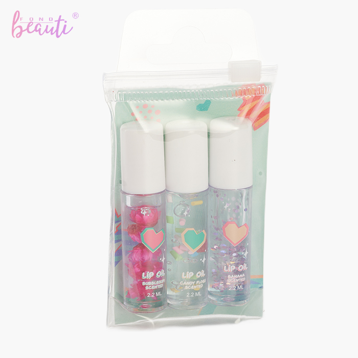 Children's PVC bag dried flower lip oil set