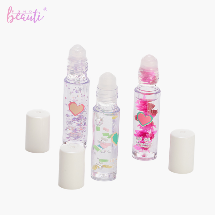 Children's PVC bag dried flower lip oil set