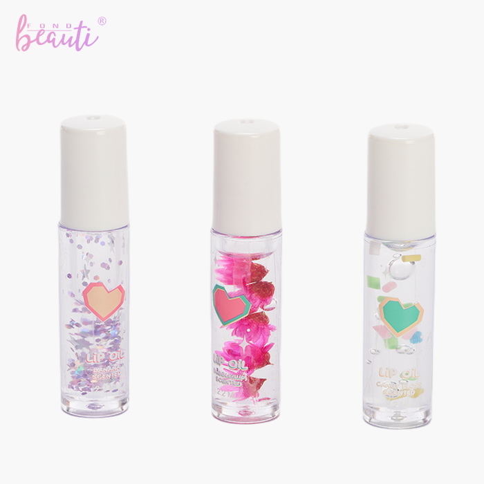 Children's PVC bag dried flower lip oil set