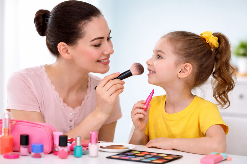 kids makeup vs adult makeup kit